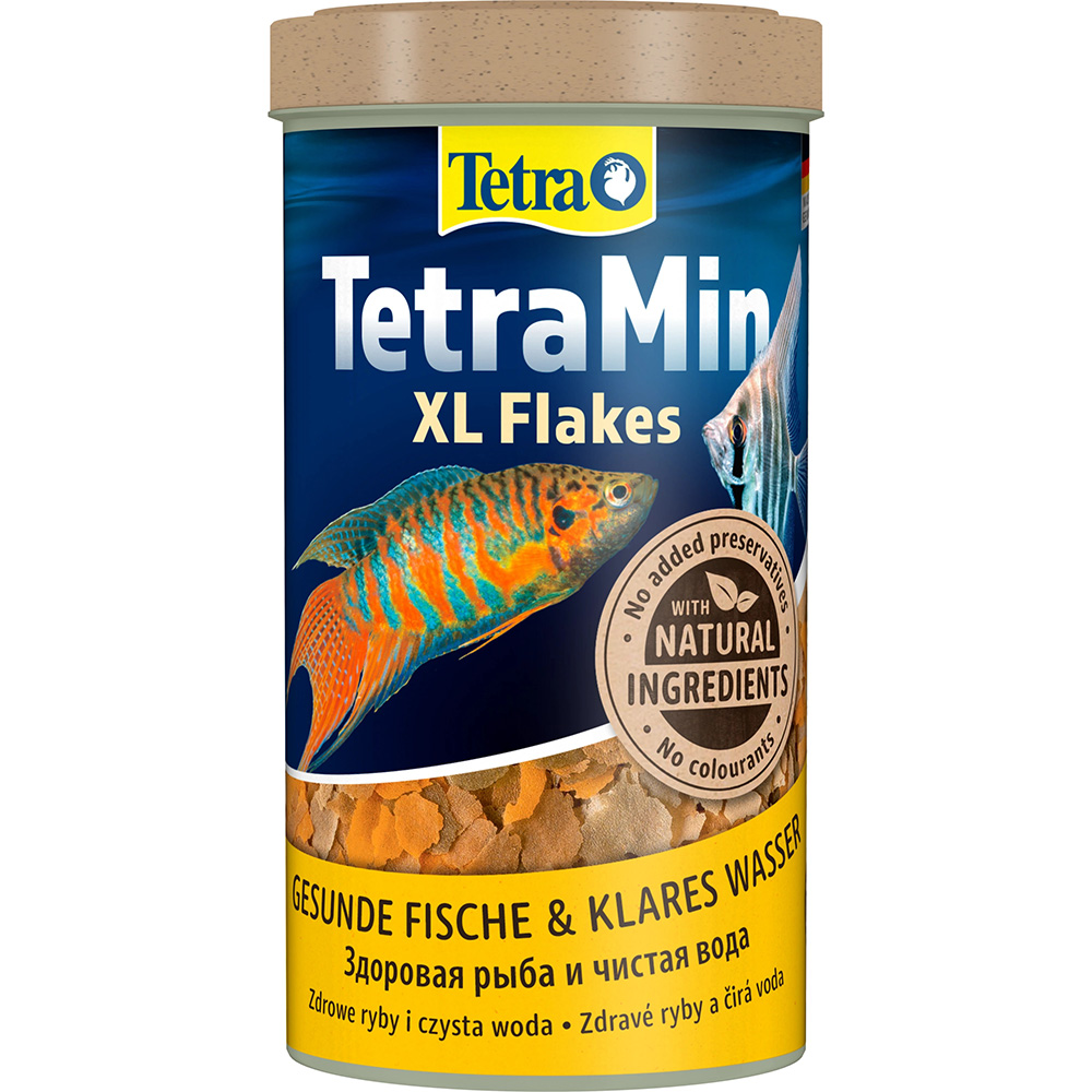 TetraMin XL Flakes 500ml 80g Duże Płatki dla Większych Ryb Ozdobnych.jpg